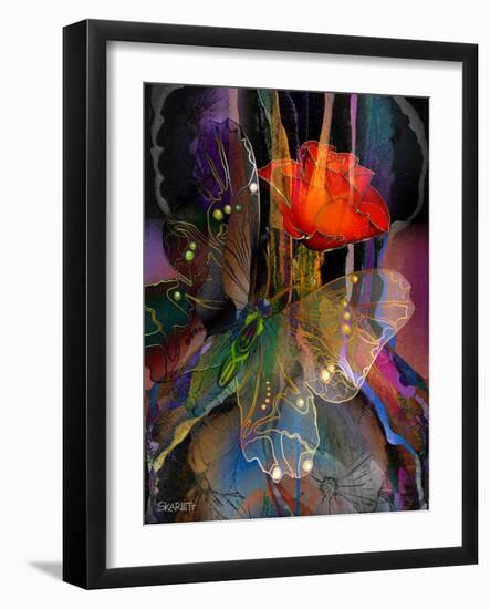 Red Rose-Skarlett-Framed Giclee Print