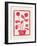 Red Roses / Lino Print-Alisa Galitsyna-Framed Photographic Print