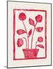 Red Roses / Lino Print-Alisa Galitsyna-Mounted Photographic Print