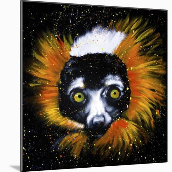 Red Ruffed Lemur-null-Mounted Art Print