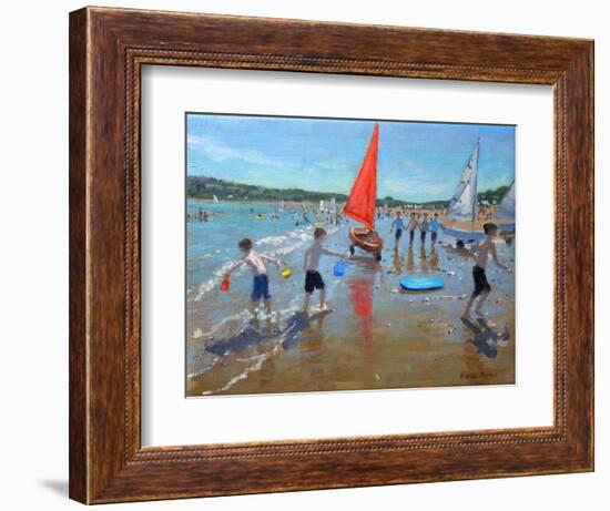 Red Sail, 2011 (Oil on Canvas)-Andrew Macara-Framed Giclee Print