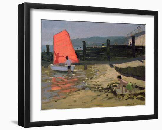 Red Sail, Isle of Wight-Andrew Macara-Framed Giclee Print