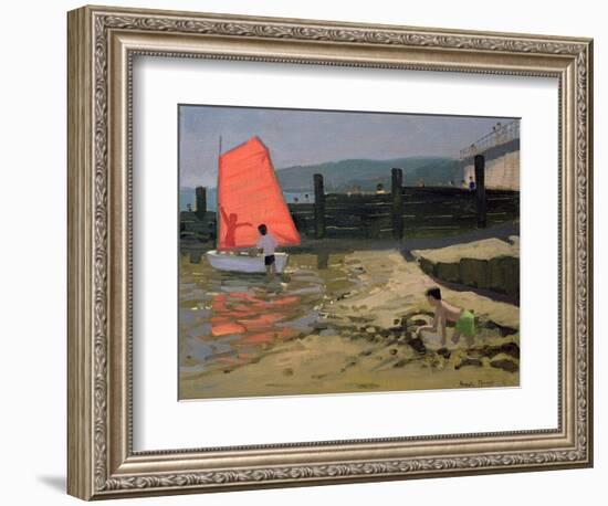 Red Sail, Isle of Wight-Andrew Macara-Framed Giclee Print