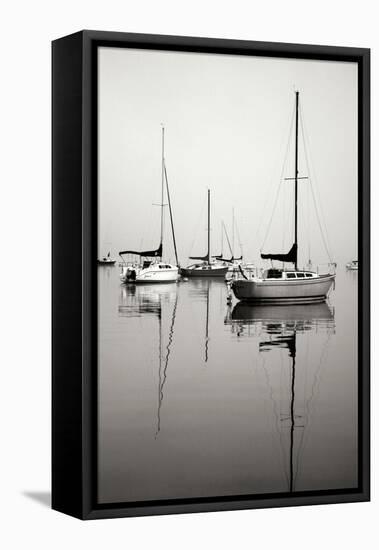 Red Sailboat I - BW-Tammy Putman-Framed Premier Image Canvas