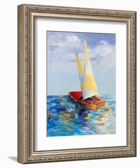 Red Sailboat-Lanie Loreth-Framed Premium Giclee Print