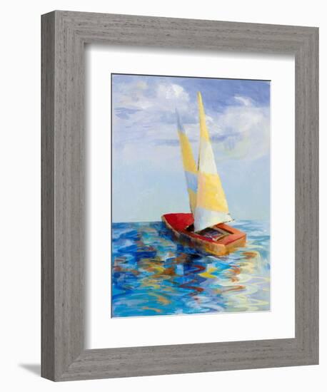 Red Sailboat-Lanie Loreth-Framed Premium Giclee Print