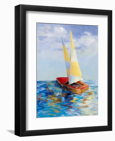 Red Sailboat-Lanie Loreth-Framed Premium Giclee Print