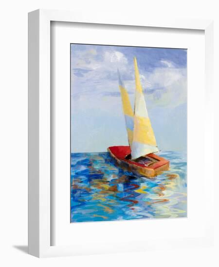 Red Sailboat-Lanie Loreth-Framed Premium Giclee Print