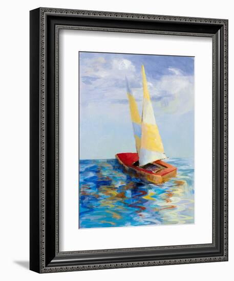 Red Sailboat-Lanie Loreth-Framed Premium Giclee Print