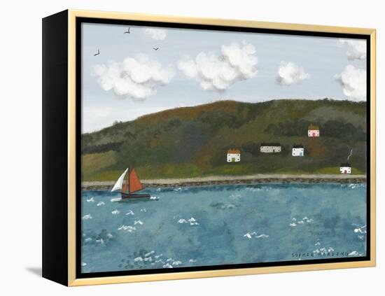 Red Sails and Houses-Sophie Harding-Framed Premier Image Canvas