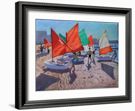 Red Sails, Royan, France-Andrew Macara-Framed Giclee Print