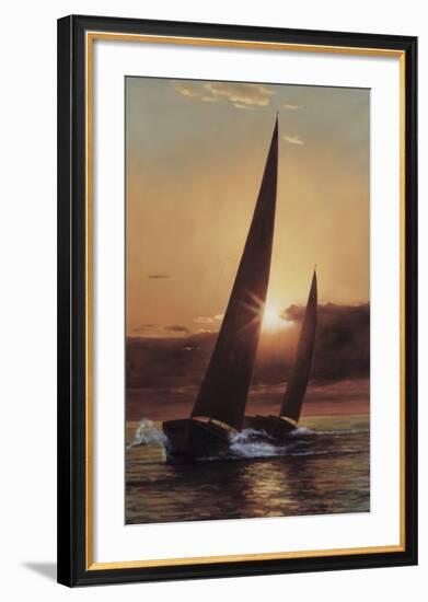 Red Sails-Diane Romanello-Framed Art Print