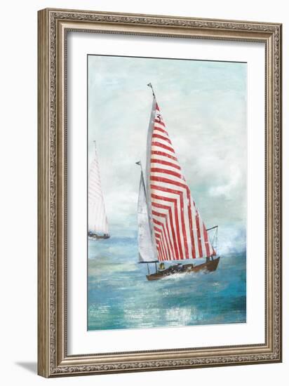 Red sails-Allison Pearce-Framed Art Print