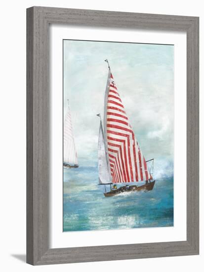 Red sails-Allison Pearce-Framed Art Print