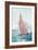 Red sails-Allison Pearce-Framed Art Print