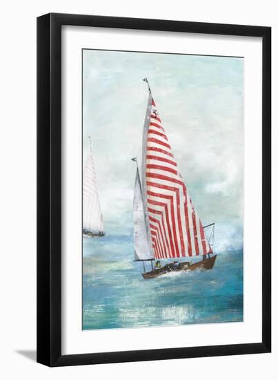 Red sails-Allison Pearce-Framed Art Print