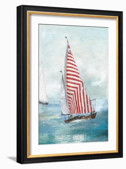 Red sails-Allison Pearce-Framed Art Print