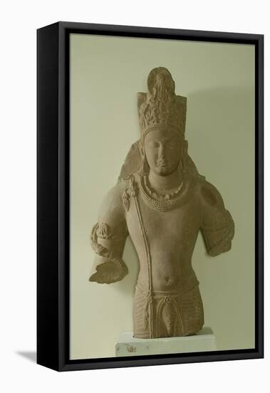 Red Sandstone Figure of Lord Vishnu, Mathura, 5th Century-null-Framed Premier Image Canvas