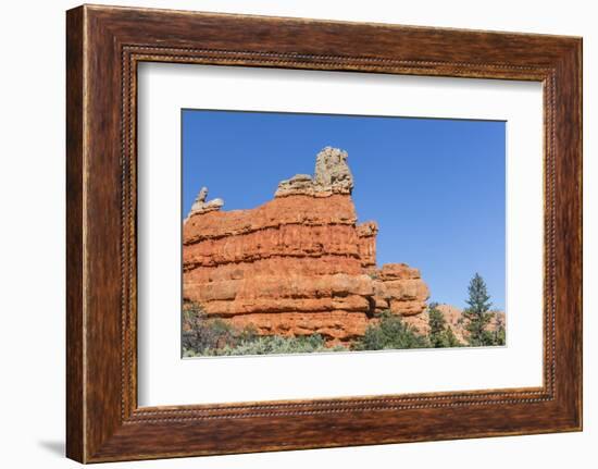 Red Sandstone Formations in Red Canyon-Michael Nolan-Framed Photographic Print