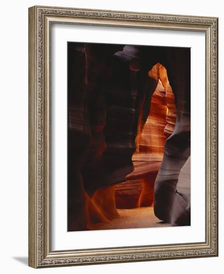 Red Sandstone Walls of Antelope Canyon, Arizona, USA-Adam Jones-Framed Photographic Print