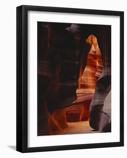 Red Sandstone Walls of Antelope Canyon, Arizona, USA-Adam Jones-Framed Photographic Print