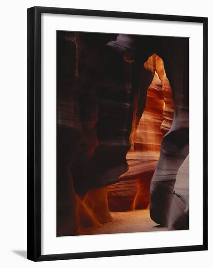 Red Sandstone Walls of Antelope Canyon, Arizona, USA-Adam Jones-Framed Photographic Print