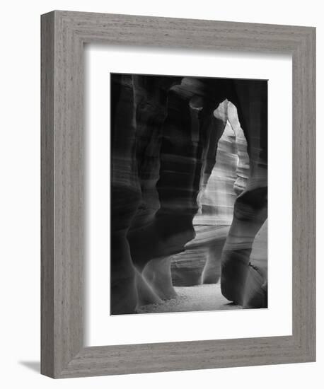 Red Sandstone Walls of Antelope Canyon, Arizona, USA-Adam Jones-Framed Premium Photographic Print