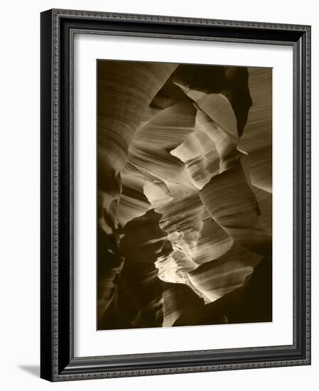 Red Sandstone Walls of Lower Antelope Canyon, Page, Arizona, USA-Adam Jones-Framed Photographic Print