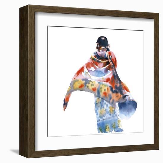 Red Sarong-Hazel Soan-Framed Giclee Print