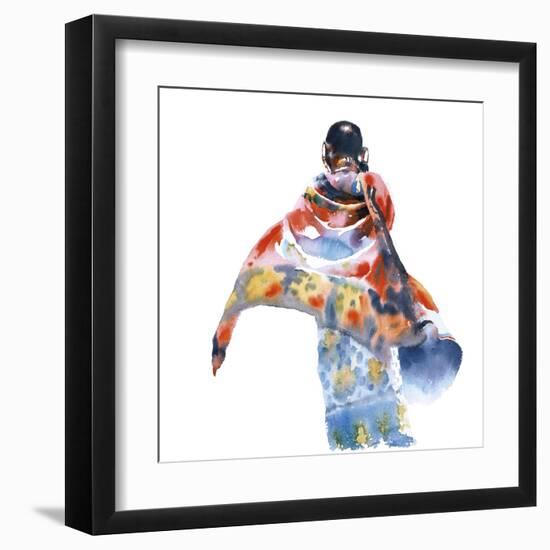 Red Sarong-Hazel Soan-Framed Giclee Print