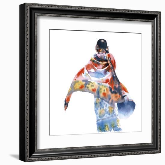 Red Sarong-Hazel Soan-Framed Giclee Print