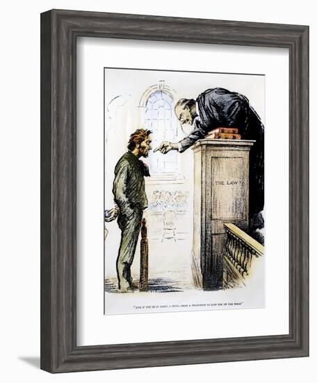 Red Scare Cartoon, 1919-null-Framed Giclee Print