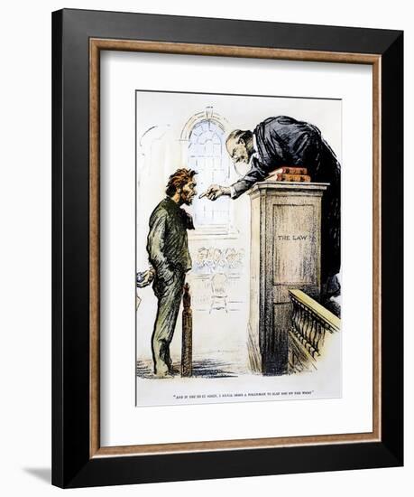 Red Scare Cartoon, 1919-null-Framed Giclee Print