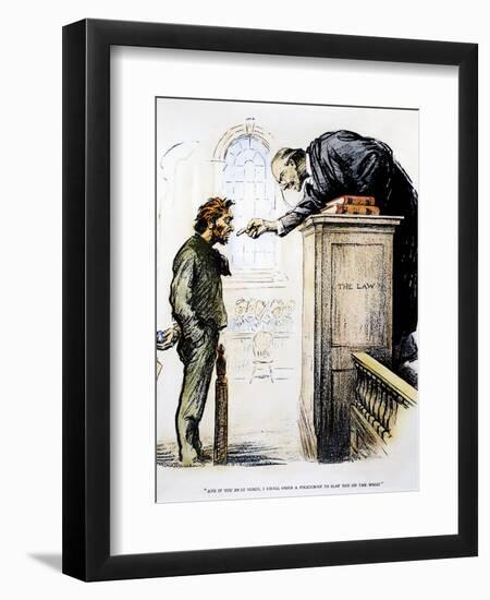 Red Scare Cartoon, 1919-null-Framed Giclee Print