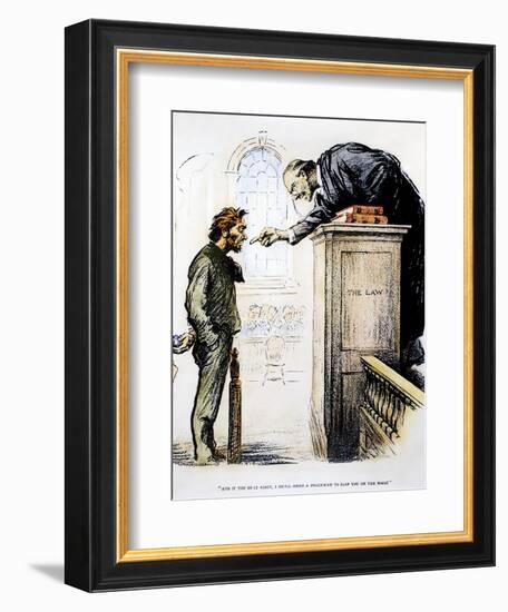 Red Scare Cartoon, 1919-null-Framed Giclee Print