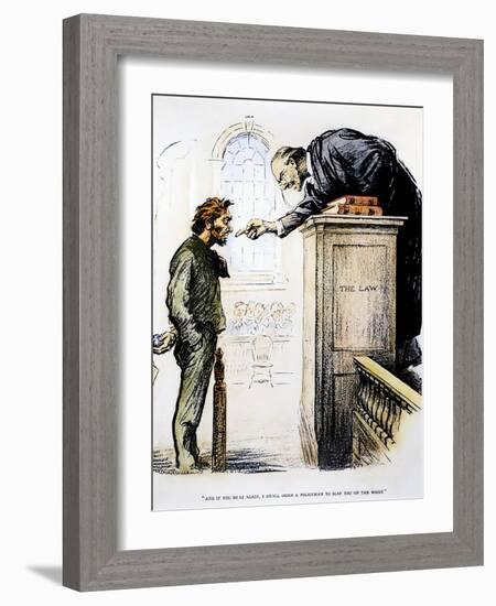 Red Scare Cartoon, 1919-null-Framed Giclee Print