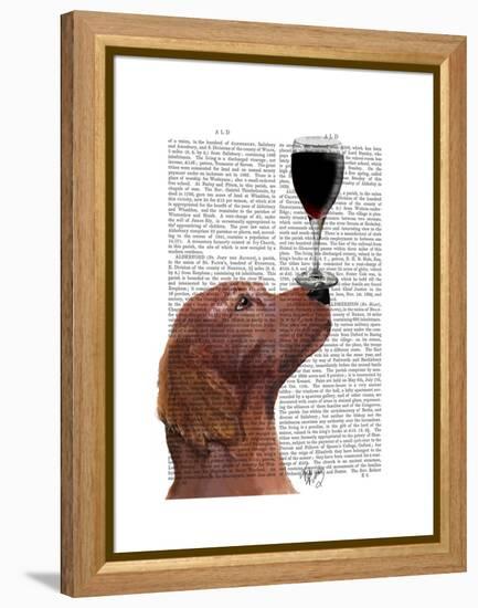 Red Setter Dog Au Vin-Fab Funky-Framed Stretched Canvas