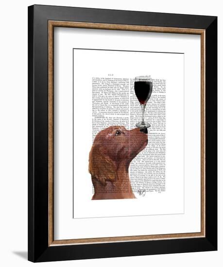 Red Setter Dog Au Vin-Fab Funky-Framed Art Print