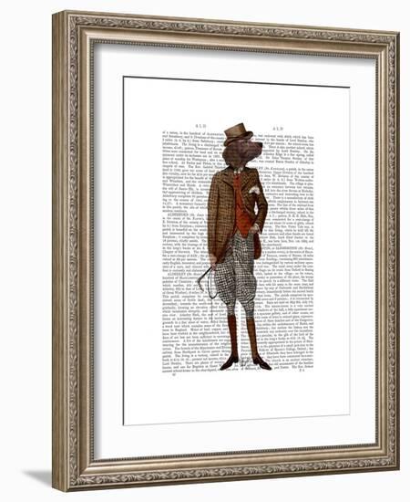 Red Setter Rider Full-Fab Funky-Framed Art Print