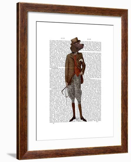 Red Setter Rider Full-Fab Funky-Framed Art Print