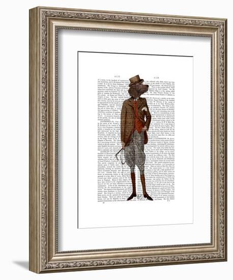 Red Setter Rider Full-Fab Funky-Framed Art Print