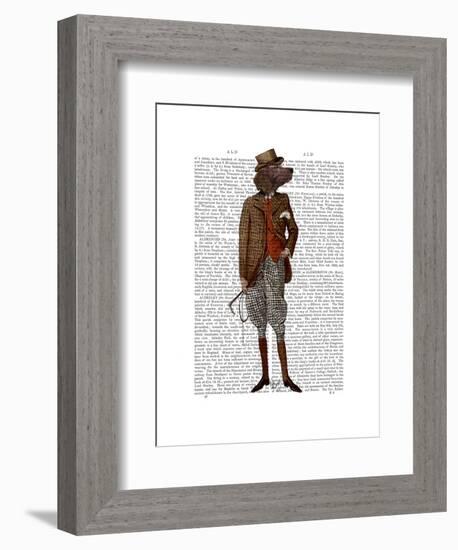 Red Setter Rider Full-Fab Funky-Framed Art Print