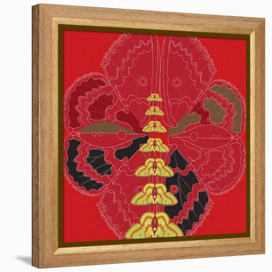 Red Shade Zuca Fantasy-Belen Mena-Framed Premier Image Canvas