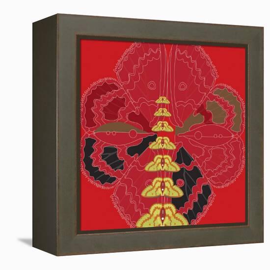 Red Shade Zuca Fantasy-Belen Mena-Framed Premier Image Canvas