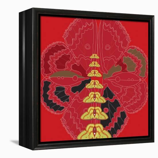 Red Shade Zuca Fantasy-Belen Mena-Framed Premier Image Canvas