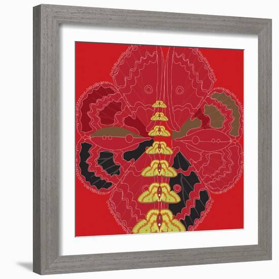 Red Shade Zuca Fantasy-Belen Mena-Framed Giclee Print