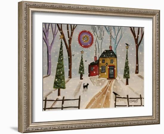 Red Shed-Karla Gerard-Framed Giclee Print