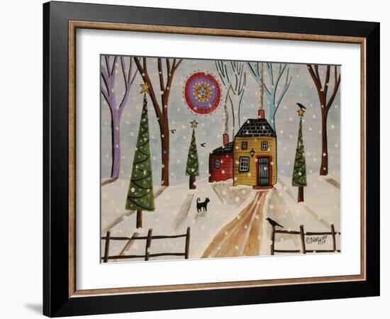 Red Shed-Karla Gerard-Framed Giclee Print