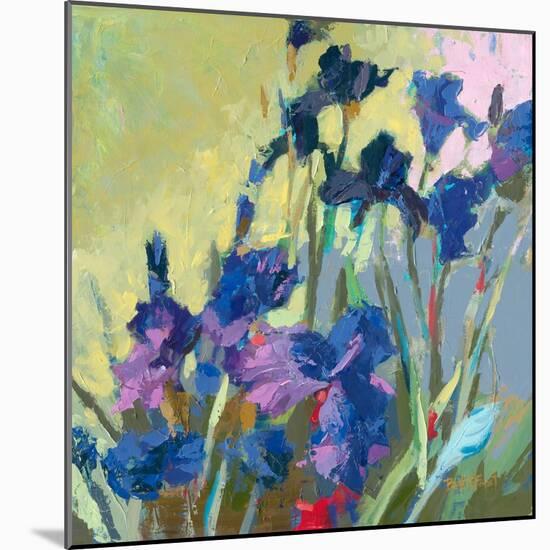 Red Show Irises-Beth A. Forst-Mounted Art Print