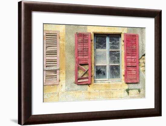 Red Shutters-Cora Niele-Framed Photographic Print